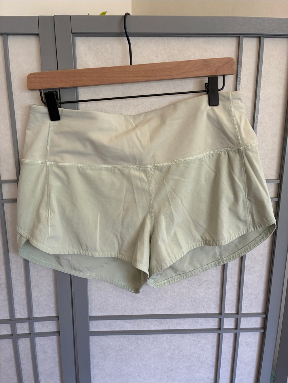lululemon athletica Light Green Athletic Shorts